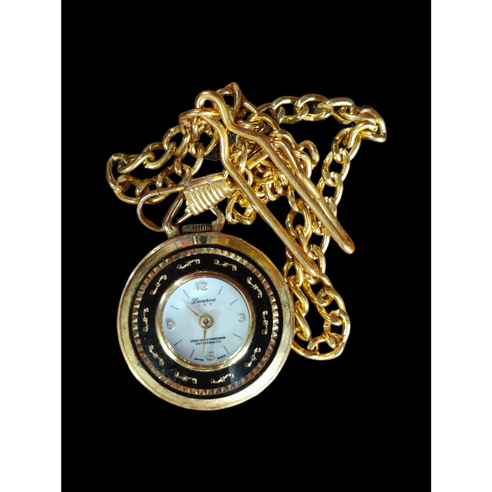 Lucerne Women Pocket/Necklace Watch Unbreakable Mainspring